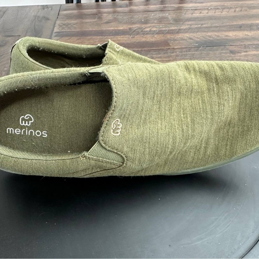 Merinos Women's Olive Slip-On Loafers sz 9 - Picture 5 of 6